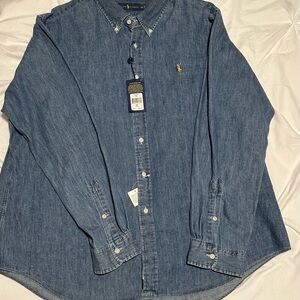 Ralph Lauren Classic Men’s Blue Denim Shirt